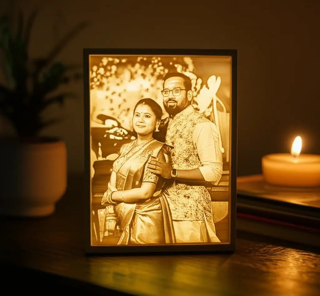 Personalized 3D Photo Lithophane Lamp